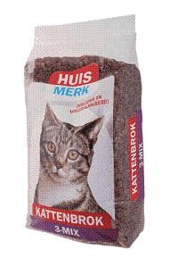 Kattefoder 3-mix 10 kg, Huismerk